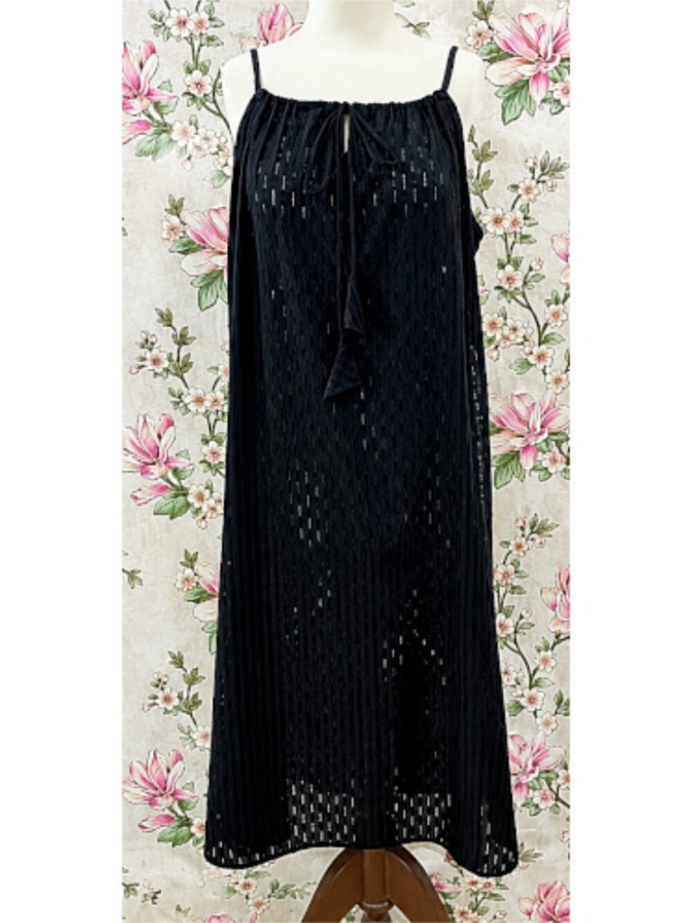 SoieRose 100% Cotton Victorian Vintage Sleeveless Cottagecore Nightgown - SR1286